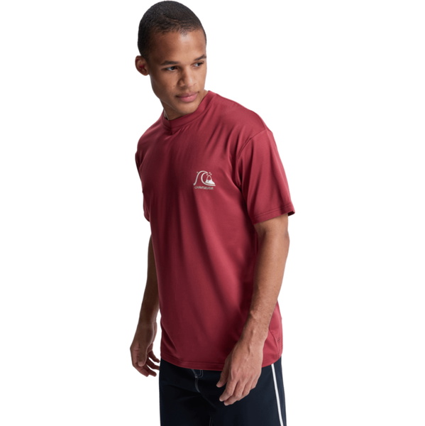 2026 Quiksilver Mens DNA Surf Tee Short Sleeve Rash Vest AQYWR03138 - Burnt Russet